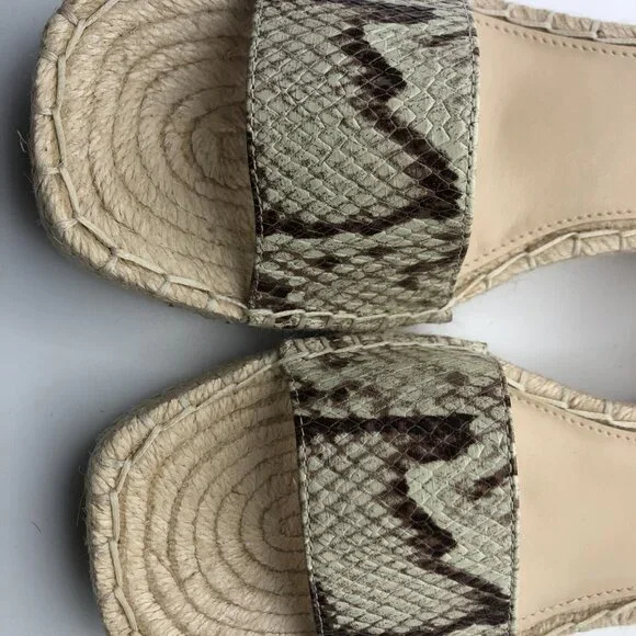 Vince Camuto Jesla Beige Wedge Sandels Size 8 - Picture 4 of 6